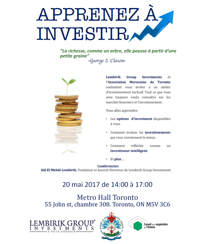 Atelier sur les marchés boursiers et l’investissement