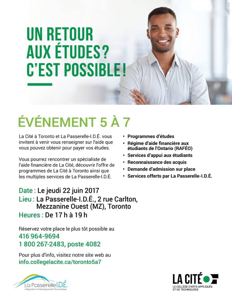 5 à 7 sur l’aide financière pour vos études