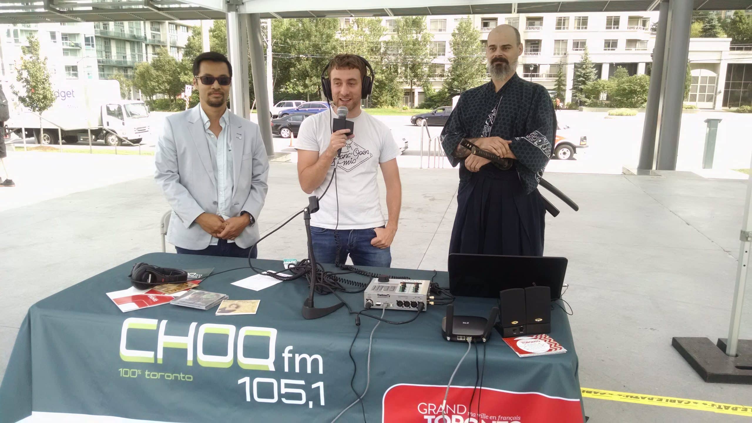 L'équipe de CHOQ FM 105.1 au festival culturel japonsais en 2017.