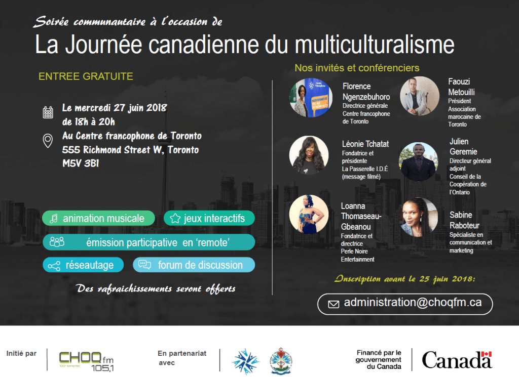 Soirée communautaire pour célébrer le multiculturalisme en musique