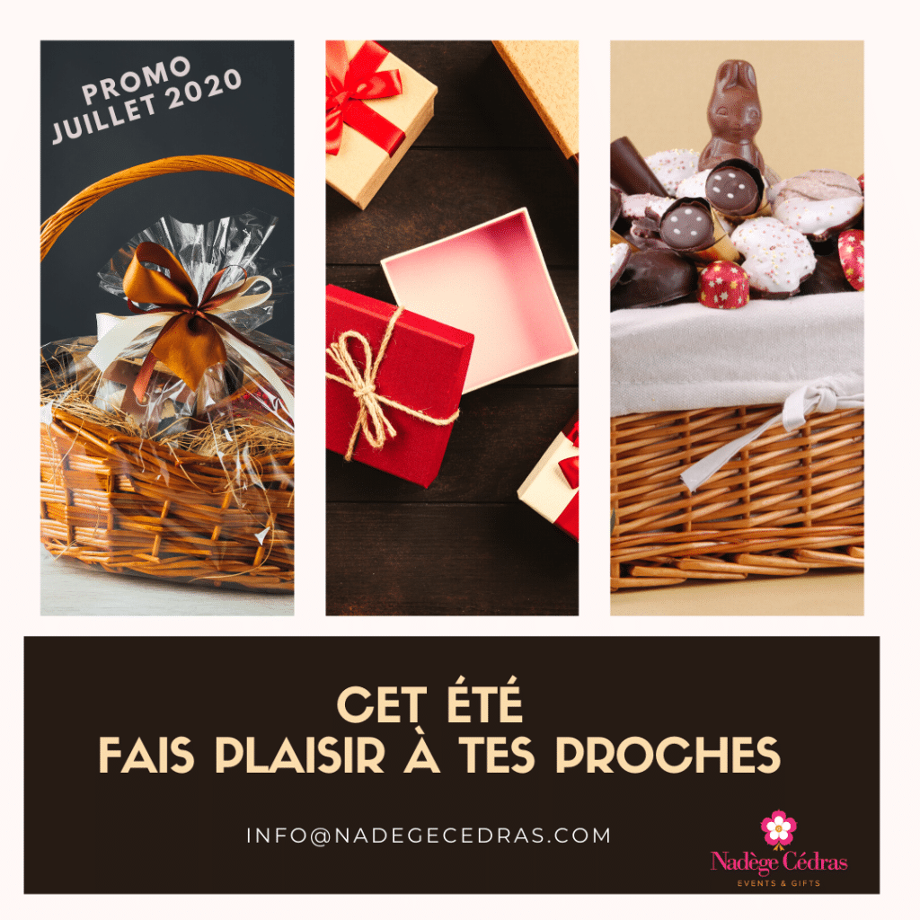 Promotion estivale chez Nadège Events & Gifts