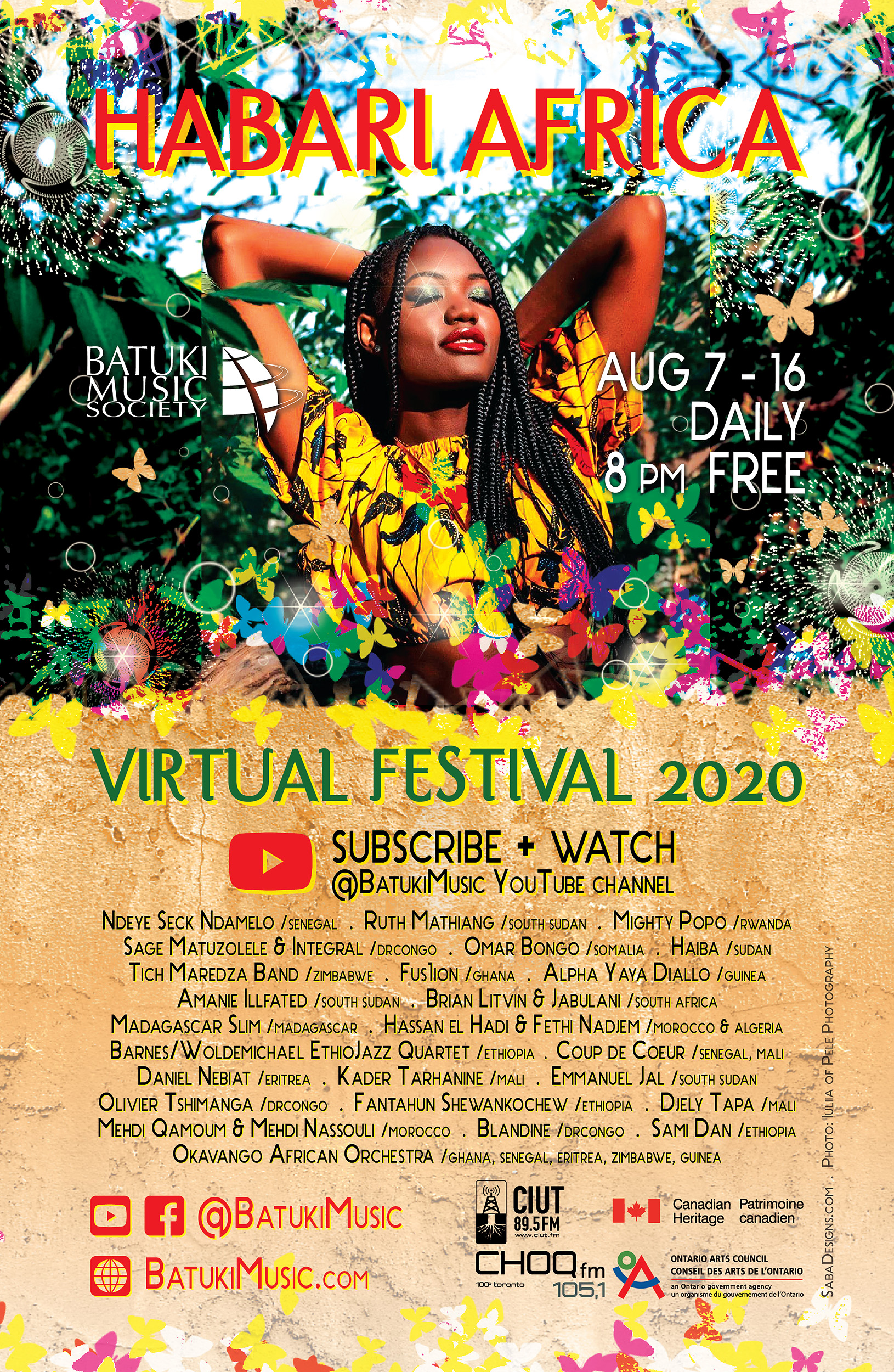 Posterpour le festival Habari Africa