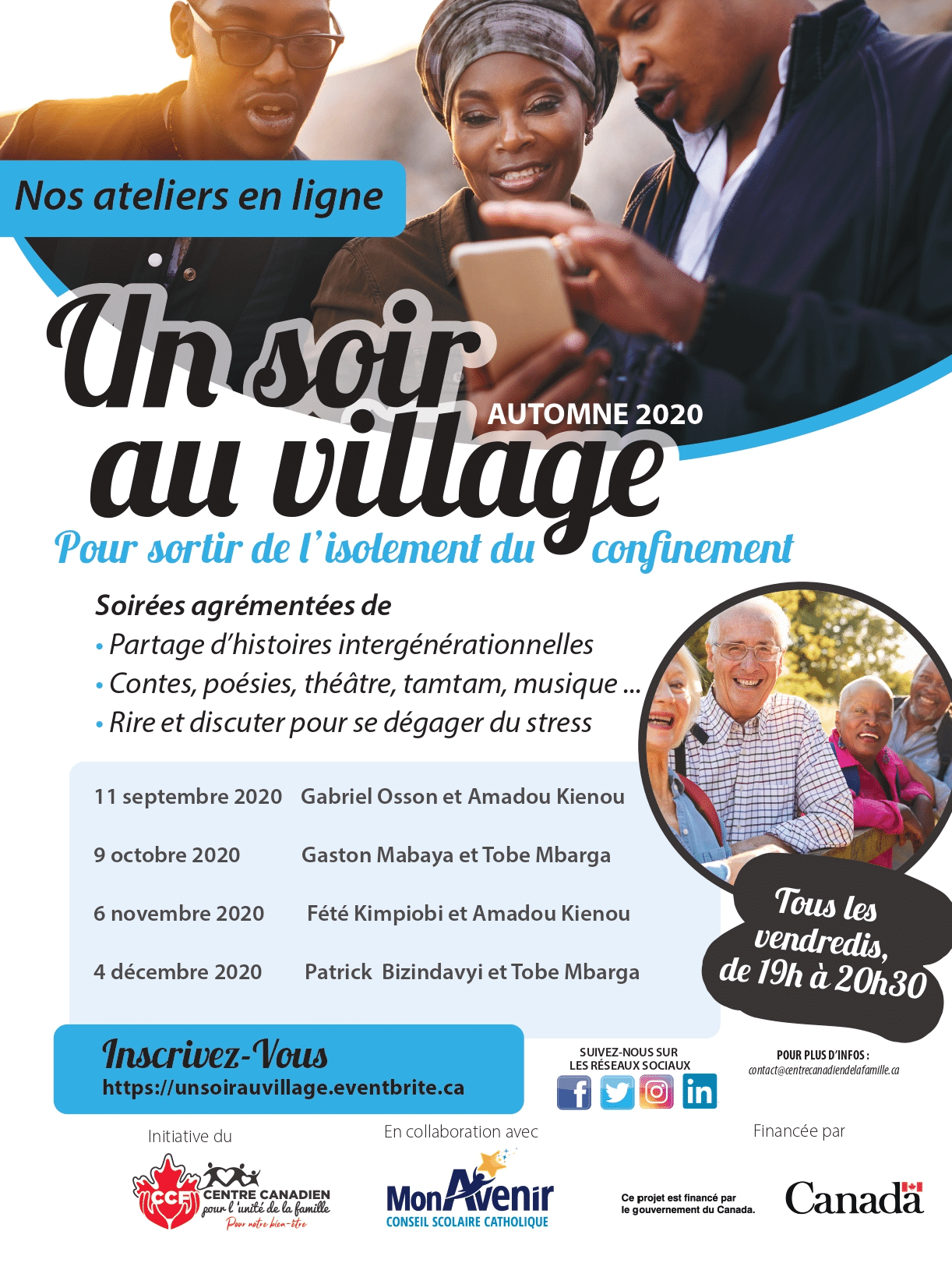 Affiche pour l'événement "Un soir au village"