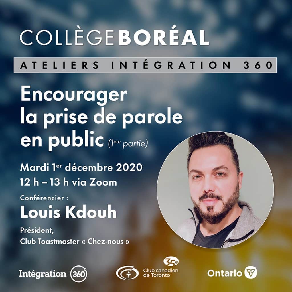 Atelier pour les nouveaux arrivants sur la prise de parole en public