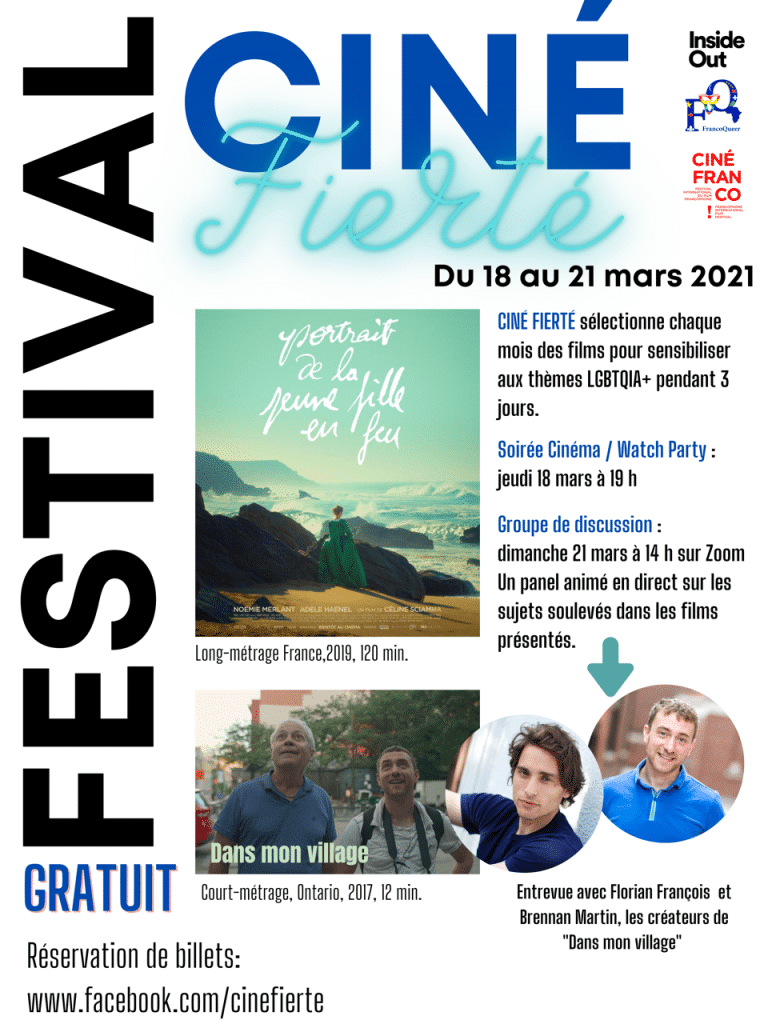 Programmation de mars 2021 de Ciné Fierté