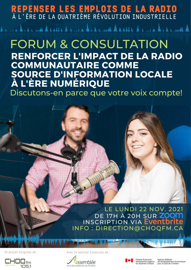 Forum audiovisuel radiodiffusé : Renforcer l'impact de la radio communautaire comme source d'information locale à l'ère numérique